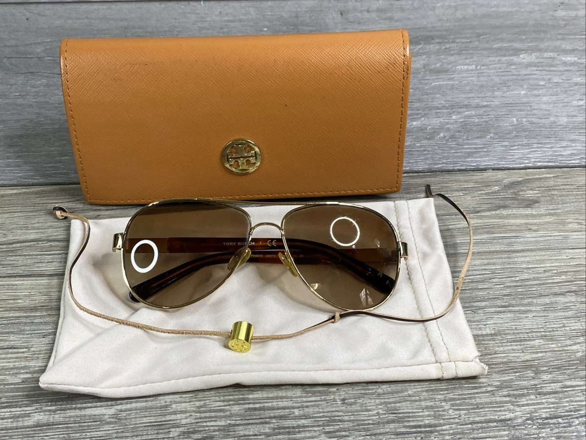 Tory Burch Gold Aviator Sunglasses for Women for sale | eBay