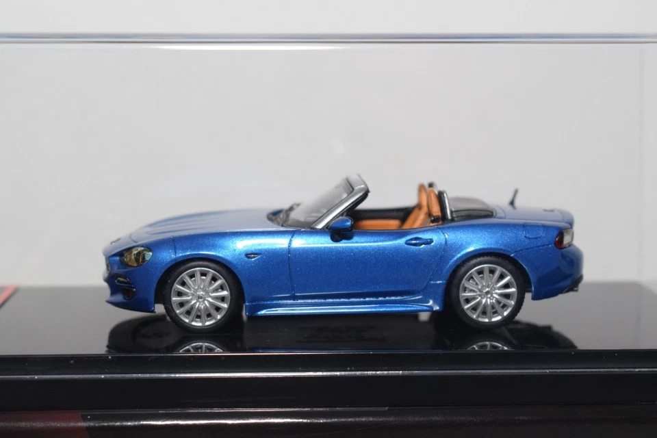 B98 1:43 BBRC181D FIAT 124 SPIDER 2016 CON AZUL VIVO 208 SIN USAR, EN CAJA 039/100 RARO Foto 3 de 4