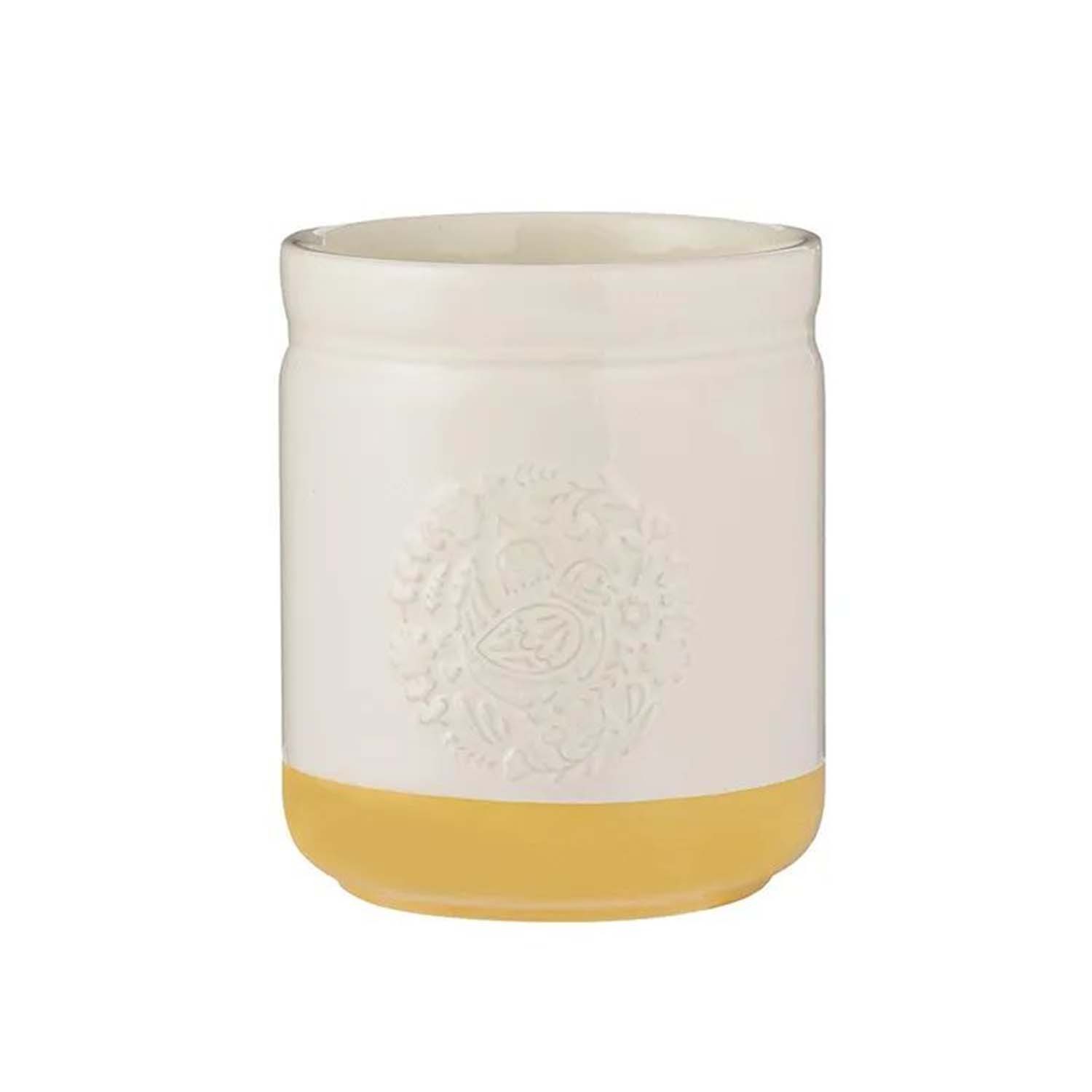 Utensil Holder Stoneware Farm Cockerel Hen Utensil Cutlery Pot Kitchen Organiser - Image 2
