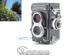 Rare Black MINT Rolleiflex T Gray TLR Film Camera Tessar 75mm f/3.5 From JAPAN