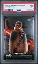 2024 TOPPS CHROME STAR WARS #107 CHEWBACCA PSA 9
