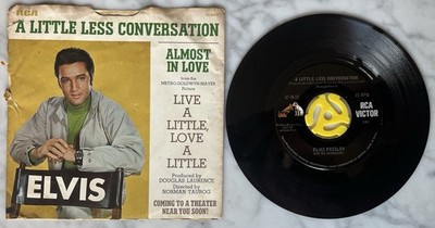 Elvis Presley Almost In Love / A Little Less Conversation RCA 47-9610 7'' 45