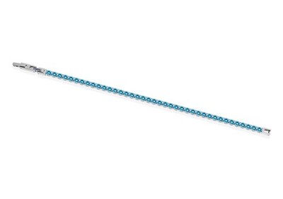 Armband SSC NAPOLI B-NB018XAA Edelstahl Hellblau Tennis OFFICIAL