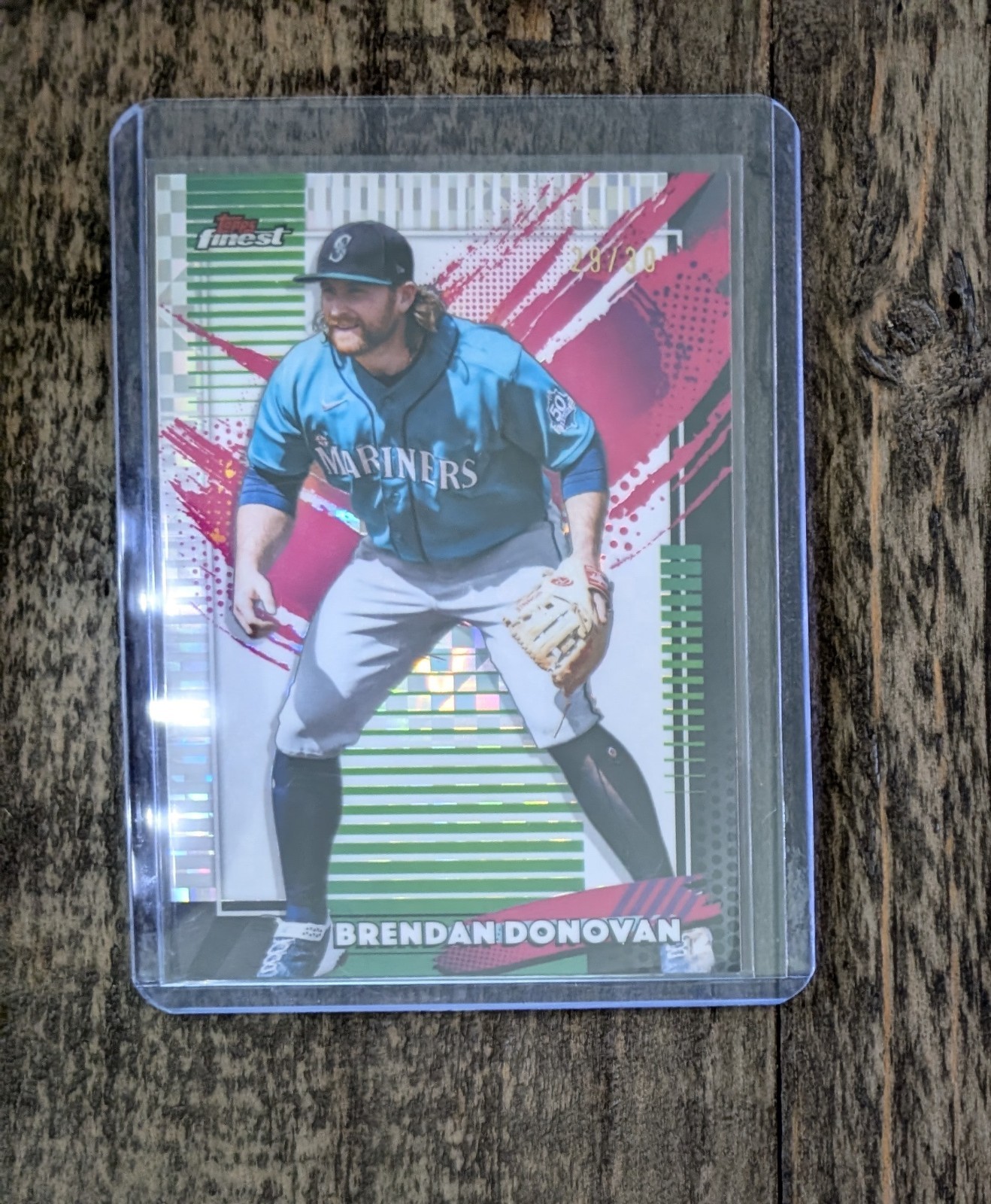 2026 Topps Finest Baseball Brendan Donovan White X-Fractor /30 Seattle Mariners