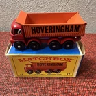 VINTAGE Matchbox Lesney # 17 Hoveringham Tipper Red W/ box