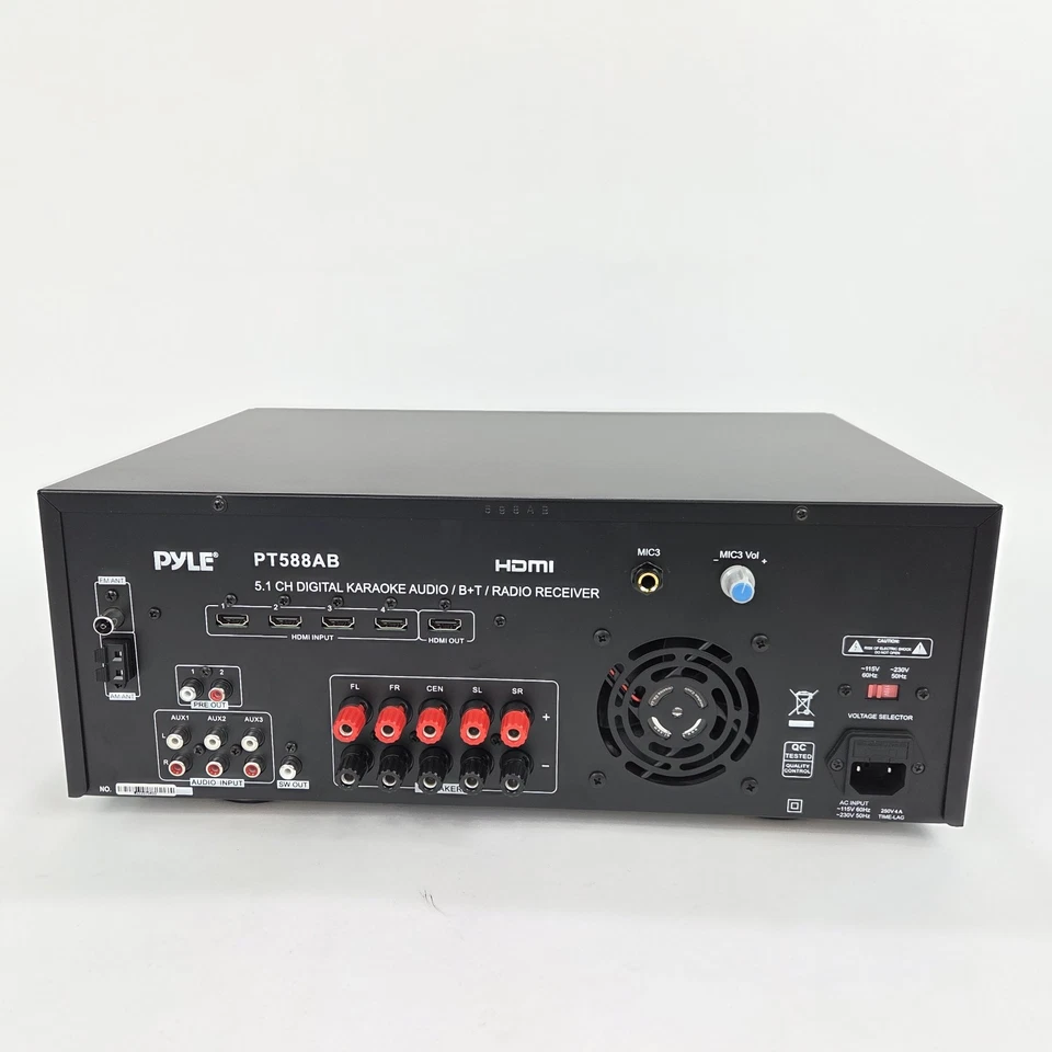 Pyle Wireless Bluetooth Power Amplifier System - 420W, 5.1 Channel Home Theater - Image 3 of 4