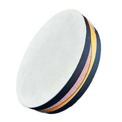 Ocean Drum,10'' Handmade Wooden,Natural sheepskin，Musical Healing Instrument,...