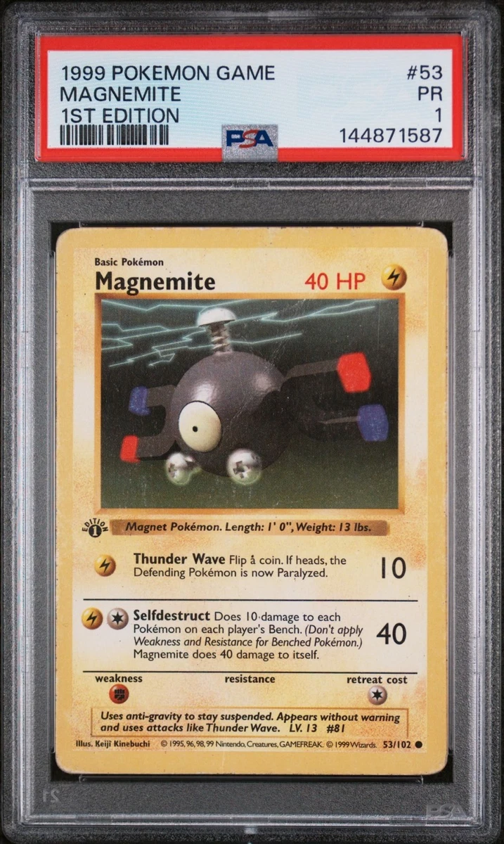 Pokémon TCG Base Set Grade 1 English Collectible Individual Card