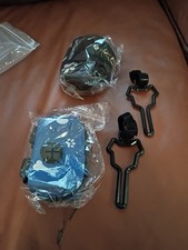 2 Pack Dog Poop Leash Bag Holder And Leash Older For New Bags Black Blue New