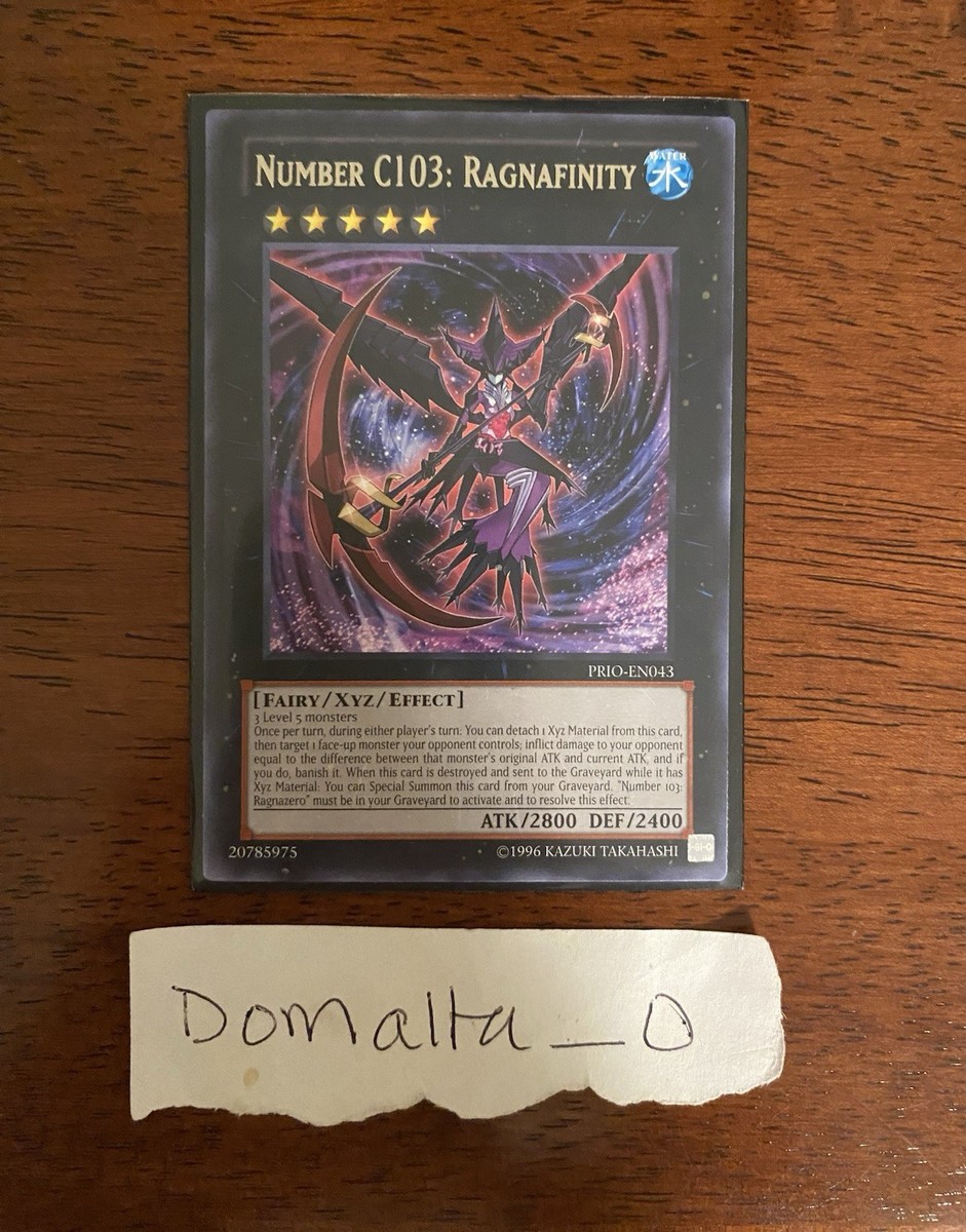 Yugioh Number C103: Ragnafinity PRIO-EN043 Unlimited Rare NM/VLP
