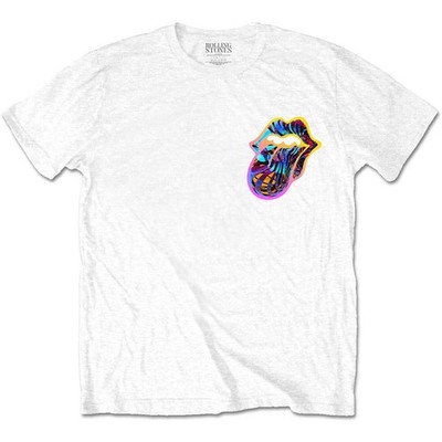 The Rolling Stones Sixty Gradient Text White offiziell Männer T-Shirt Herren