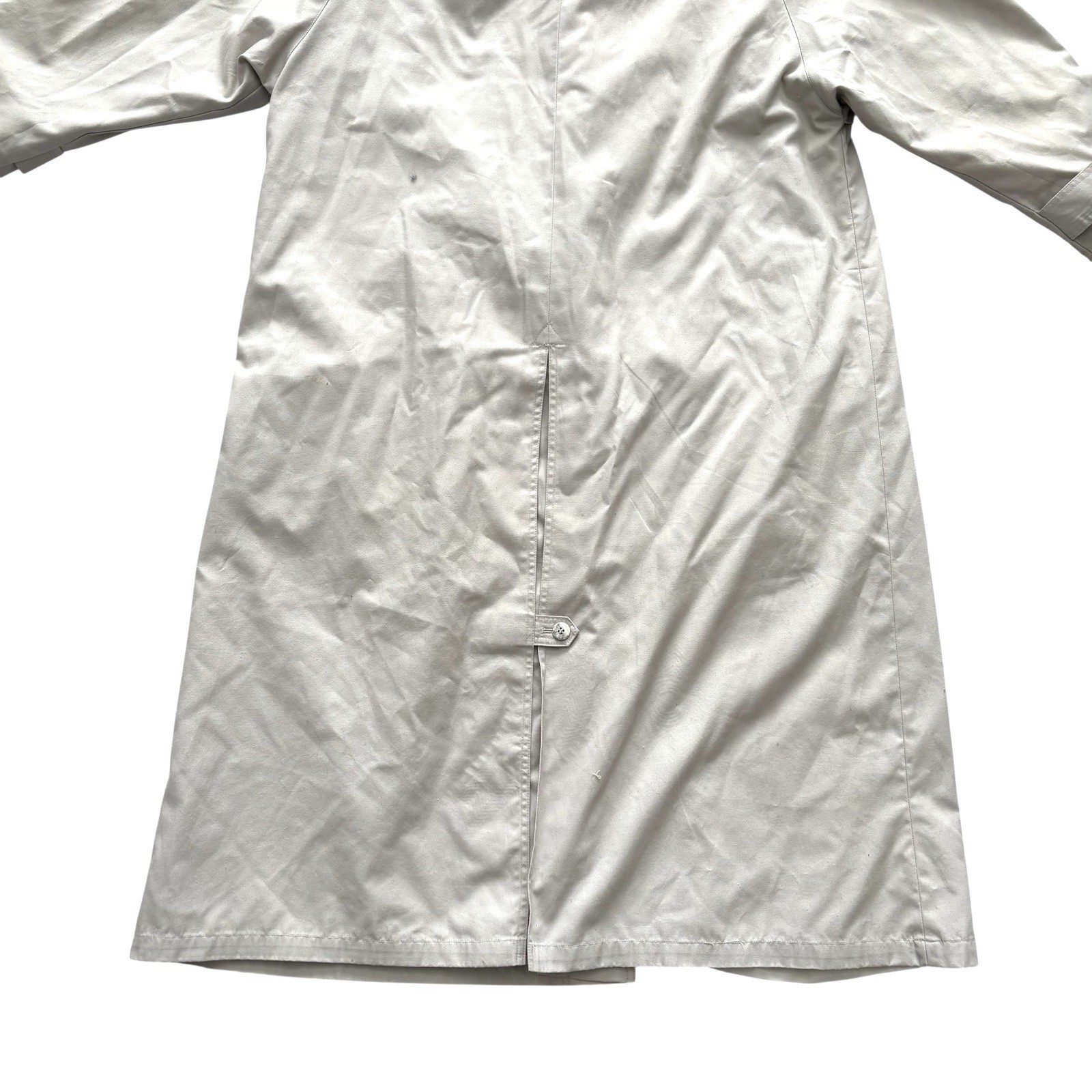 Womens Vintage BHS Raincost / Mac Pale Beige Retro Boho Indie Mod 16 image 3