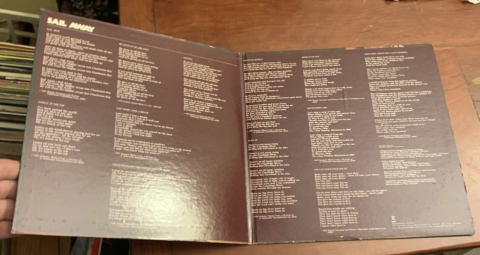 Randy Newman Sail Away 1972 MS 2064 1st US WL Promo LP White Label - Image 2 of 4