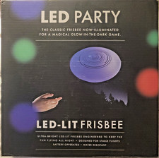 Led Party, LED-Lit Frisbee Ultra Bright Battery Operated, Water Resistant 10"