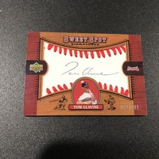 2002 SWEET SPOT SIGNATURES #TG TOM GLAVINE AUTO #’D 132/291 AUTOGRAPH
