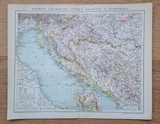 Bosnien Dalmatien Istrien Kroatien Landkarte ...