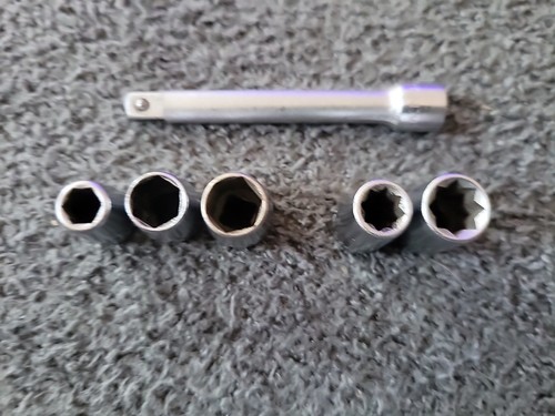 Vintage USA Craftsman 1/4" Sockets V Cone Rare See Pic - Picture 3 of 9