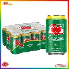 Guarana Antarctica, the Brazilian Original Guarana Soda, Regular, 11.83 Fl Oz (P