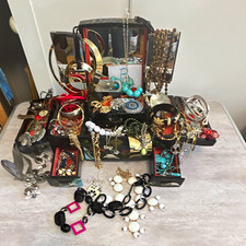 5 Lbs. Estate Costume Jewelry Lot Mixed Vintage  Modern Wearable Some Hangtags