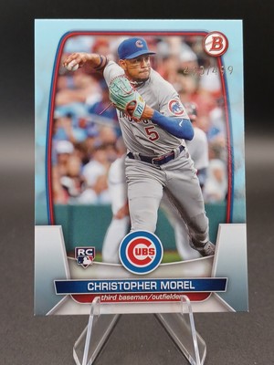 Christopher Morel 2023 Bowman ROOKIE Sky Blue /499 #34 - Chicago Cubs