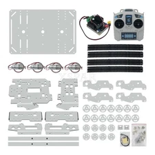 TS800S Two-Tier Tank Obstacle Crossing Robot Car Unassembled RC Controller Kit #
