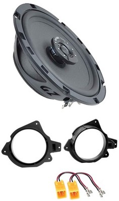 Ground Zero 110 Watt 16.5 cm 2-way speakers for Peugeot 207 CC from 07 door rear