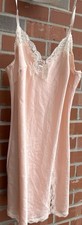 Victoria  s Secret Satin And Lace Trim Slip Blush Pink Sz M NWT