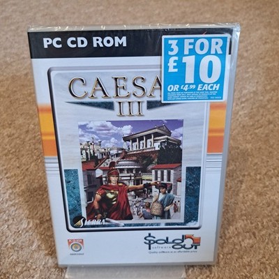 Caesar III PC CD ROM Spiel Ausverkauft Software Strategie Städtebau NEU SEALED