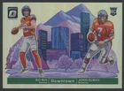 2024 Donruss Optic Dual Downtown #13 John Elway HOF Bo Nix RC Rookie SSP