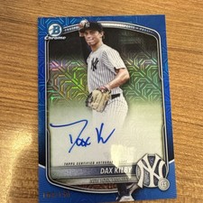 🔥2025 Bowman Draft Chrome Mega Box Dax Kilby Blue Mojo Auto /150 #BMA-DK🔥