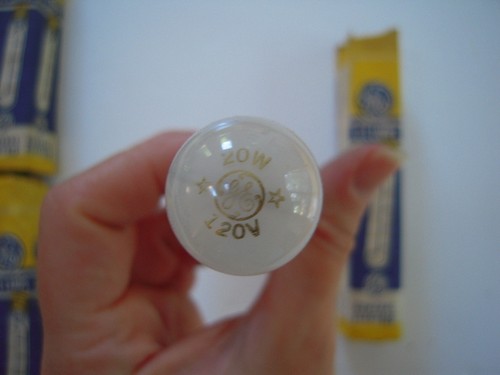 NIB NOS GE FG 648-X 20W 120V Frosted Tubular Bulb - Gray Metal Base - GREAT!!! - Picture 2 of 9