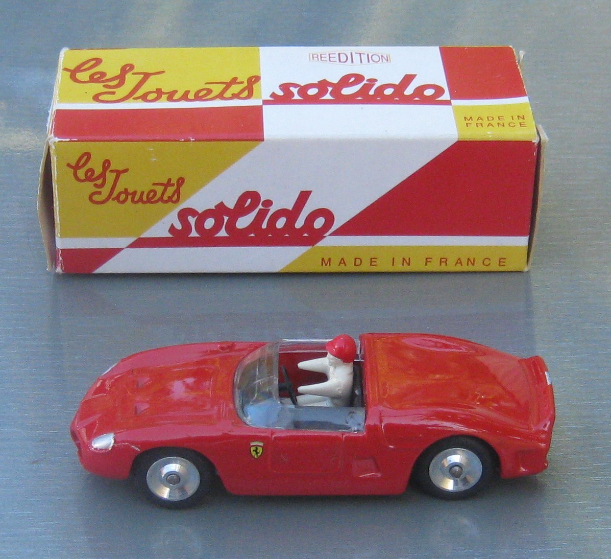 SOLIDO France BOÎTE D'ORIGINE FERRARI 2L5 Réf. 129