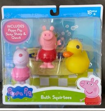 PEPA PIG BATH SQUIRTEES 18 Months BABY Includes: Peppa Pig, Suzy Sheep  Quack