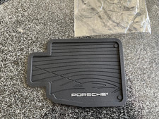 PORSCHE PERSONAL ONE DRINK RUBBER COASTER HOLDING TRAY "FLOOR MAT" DESIGN NEW