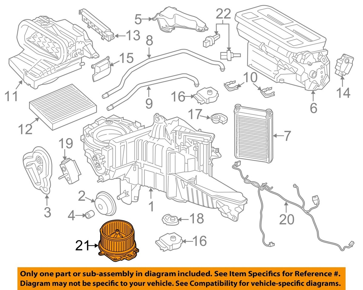 FORD OEM 15-19 F-150 Evaporator Heater Components-Blower Motor