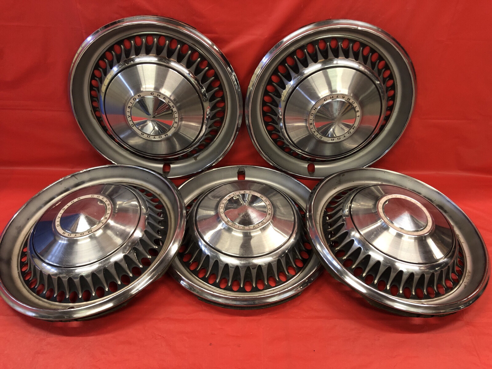 Vintage set of 5 196971 Chevrolet 14" hubcaps Nova C10 Truck eBay