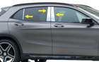 for:2016-2022 Mercedes Benz GLC 6Pc Chrome Pillar Post Stainless Cover Trim Door | UK