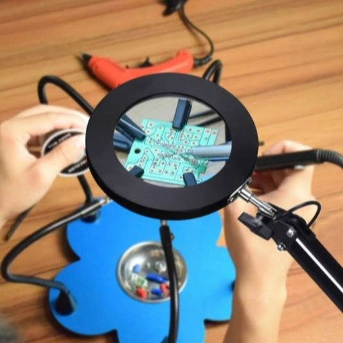 lampada con lente ingrandimento da tavolo con 60 luci LED 5 diottrie e 3 colori - Foto 14 di 17