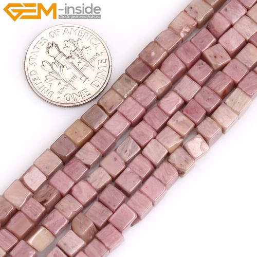 Square Rose Quartz Aventurine Gemstones Loose Beads For Jewellry Making 15" 4mm - Picture 51 of 54