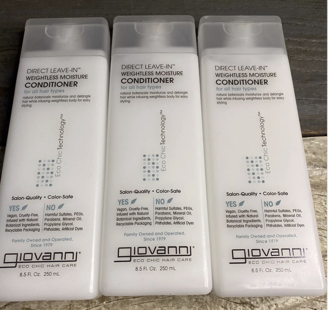 Giovanni Direct Leave-In Weightless Moisture Conditioner oz/250ml x3 d | eBay Giovanni Direct Leave-In Weightless Moisture Conditioner oz/250ml x3 d | eBay