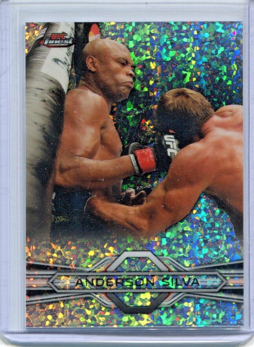 2013 Finest UFC - ANDERSON SILVA - Diamond Sparkle Refractor SP #46