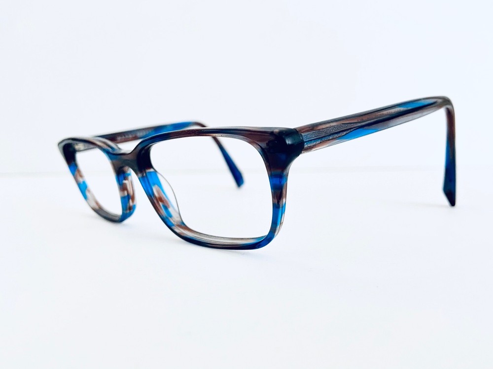 Warby Parker WP Blue Clear Tortoise Rectangular Glasses Chilton 146 50 18 142