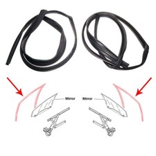 Front Weatherstrip Glass Run Channel Seal Pair For 91-95 Honda Civic EG8 EG9 EH9