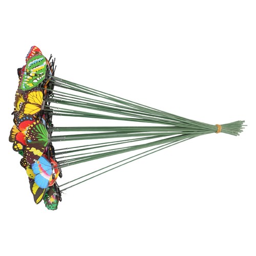 52X Outdoor Luminous Butterflies On Sticks Butterfly Stakes Garden Ornaments - Picture 16 of 24