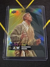 2024 Upper Deck Allure AEW Kazuchika Okada Color Flow The Rainmaker Yellow Green