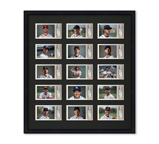 PSA Graded Card Frame Display Holds (15) Slabs Baseball, UV Protection (optional