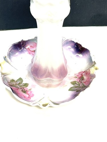 Portapiatti vintage firmato MW Ca GERMANIA PORCELLANA FIORE CAPPELLO PORTAGIOIE & 19 SPILLE - Foto 15 di 16