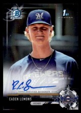 2017 Bowman Chrome Draft Autograph #CDACL Caden Lemons Rookie Auto (ref 30800)