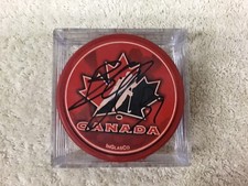 Autographed Brad Richards SIGNED Team Canada PUCK With Case NHL Lightning/Stars