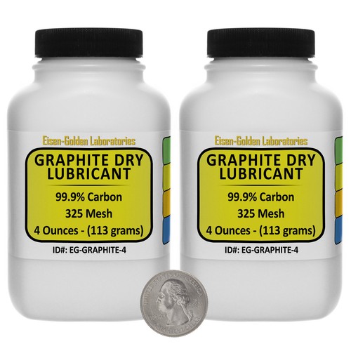Graphite Dry Lube [C] 99.9 ACS Grade Powder 8 Oz in Two EasyPour